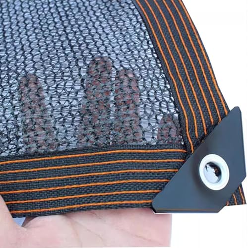 Garten Schattierungsnetz Schattiernetz 4-poliges Schattennetz 60% -70% UV-Beständiges mit Ösen für Garten/Pflanze/Gewächshaus/Scheune/Außen/Hof/Dach anpassbare Größe (2x5m)