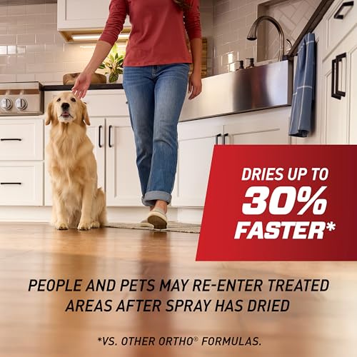 Image of Ortho Home Defense Max Indoor Insect Barrier - Home Defense Bug Spray, Kills Ants, Roaches, Spiders, Fleas and Ticks, 360 Sprayer, 9 fl. oz. with Refill