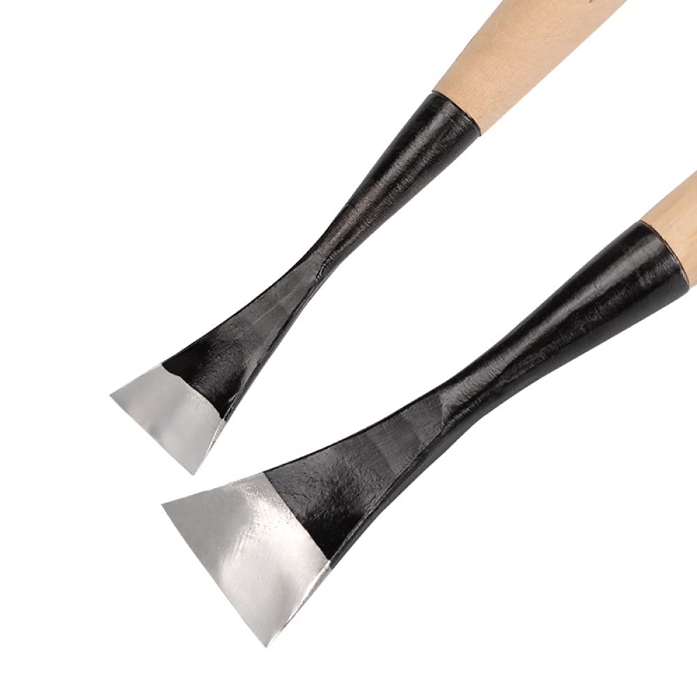 1pc radianti 5-30mm Scalpelli da intaglio Wood Cricle Light Manico in legno medio profondo Coltello per la lavorazione del legno Utensili fatti a mano in acciaio, scalpelli tipo A, 25mm