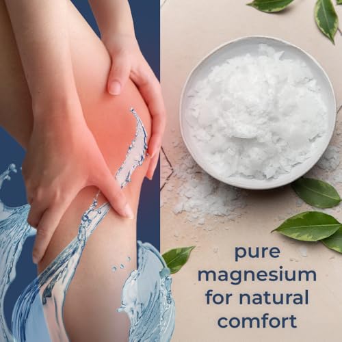 Natural Elephant Dead Sea Magnesium Bath Flakes | 2 lb Bag (32 oz) | Pure Magnesium Chloride Soak for Body and Foot | Ideal for a Soothing Bath Experience | Alternative to Epsom Salt