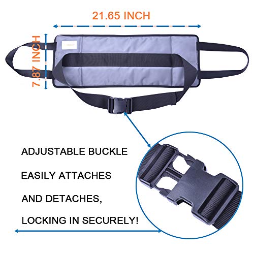 Wheelchair Seat Belt Medical Restraints Straps Adjustable Wheelchair Safety Harness Patients Cares Safety Waist Lap Strap with Lift Sling