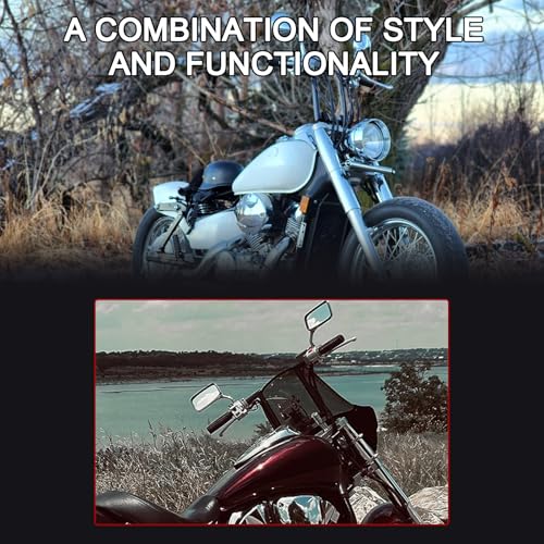 Image of 1 inch 25mm Z Bar - 8 inch Rise Handlebar w /Pre-Drilled Holes Universal For Harley,Honda, Yamaha, Suzuki, Kawasaki, Most Motorcycle Chopper Cruisers Bobber Bike Cafe Racer,any custom applications