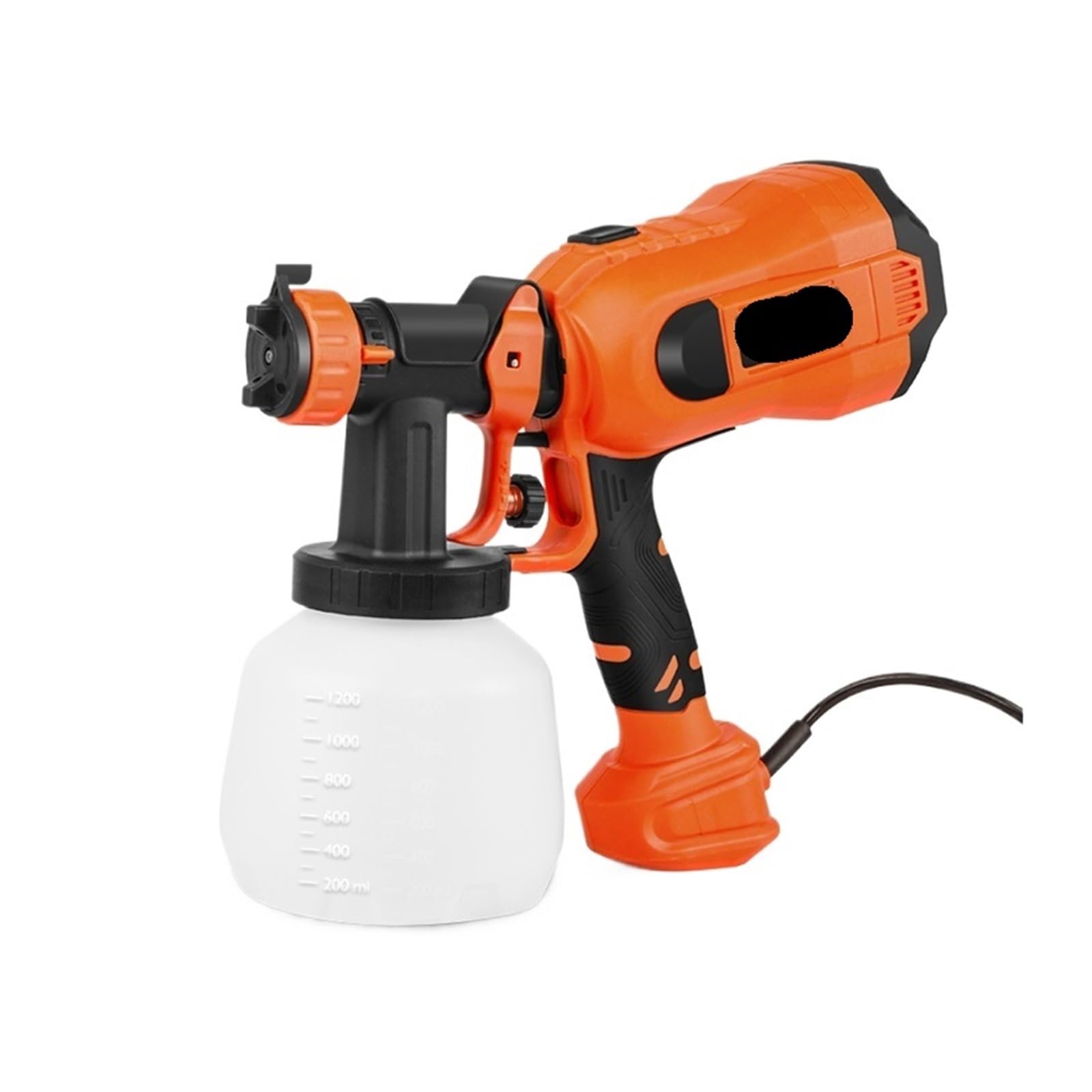 Spruzzatore di Vernice, Pistola a spruzzo elettrica HVLP da 1200 ml, 4 ugelli, spruzzatore for vernice for uso domestico, controllo del flusso, spruzzatura facile