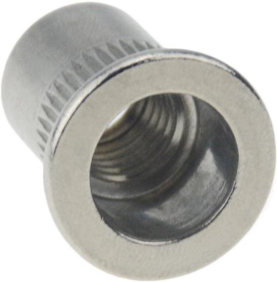 Rivet Nuts,Insert Nuts,Socket NutsThreaded Inserts50pcs 20pcs 10pcs M3 M4 M5 M6 M8 M10 Aluminum Alloy Rivnut Flat Head Threaded Rivet Insert Nut sert Cap Rivet Rivet Nuts (Color : 20pcs_M4) ( Color :