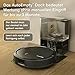 Roomba® 115 Combo Saug- und Wischroboter + AutoEmpty™ Dock, 15k Pa Saugleistung, Bürsten und Wischpad reichen, Navigation mit Clearview™ LiDAR, Schwarz