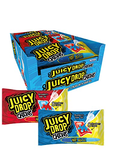 Bazooka Juicy Drop bonbon acidulé en grand lot de 16 stylos confiserie