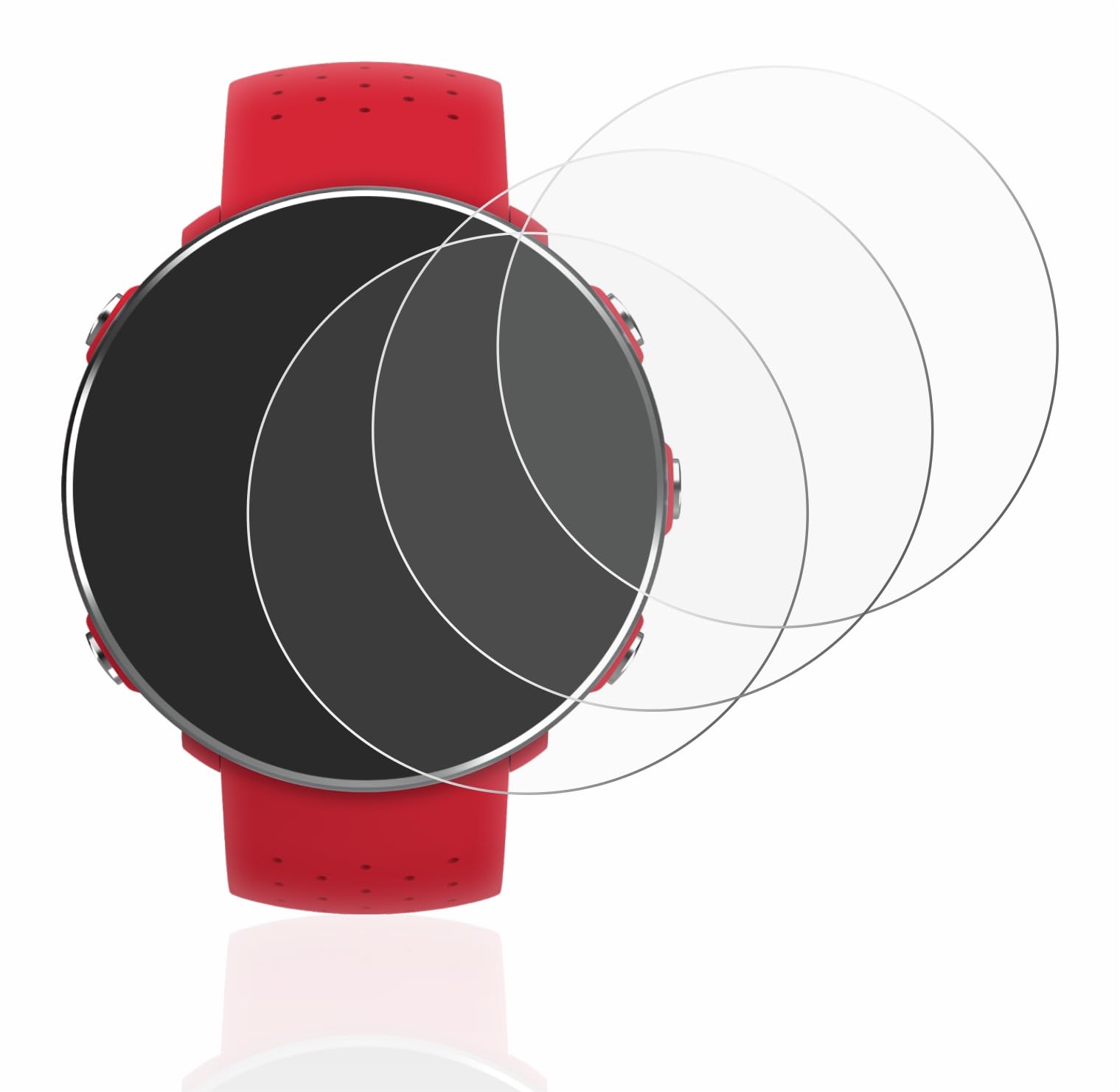savvies Pellicola Vetro Temperato per Polar M400 / M430 Protezione, Schermo Protettivo, Glass Durezza 9H