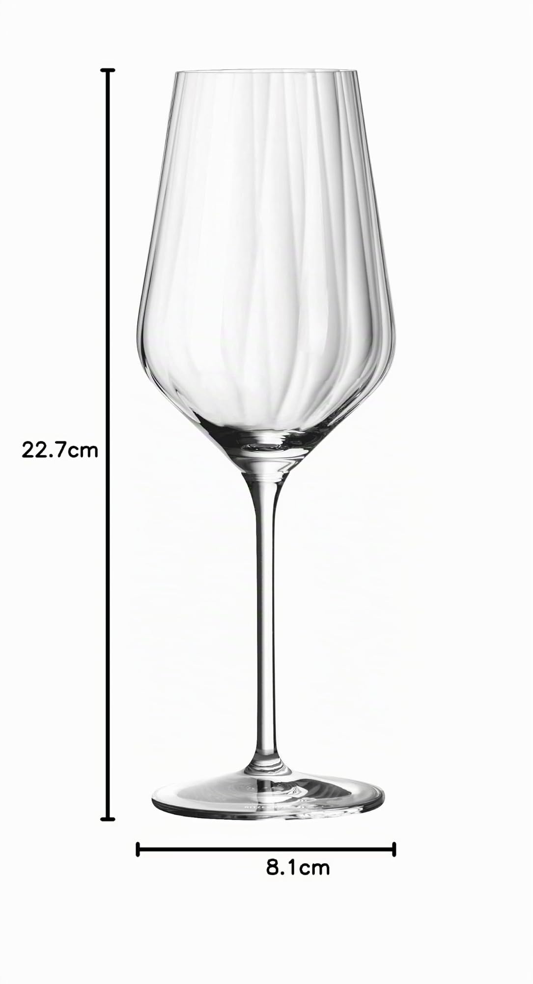 Ritzenhoff 6111010 Set de verres à vin blanc et à eau - série Sternschliff - 12 pièces pour 400 ml, stylé - Made in Germany