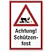 Produktbild Achtung Schützenfest (Dorffest), Kunststoff Schild mit Spruch - lustiges Geschenk für ihn, Geschenkidee Geburtstagsgeschenk Männer / Jungs, Party Deko Zubehör, Scherzartikel JGA - Accessoire Fotobox