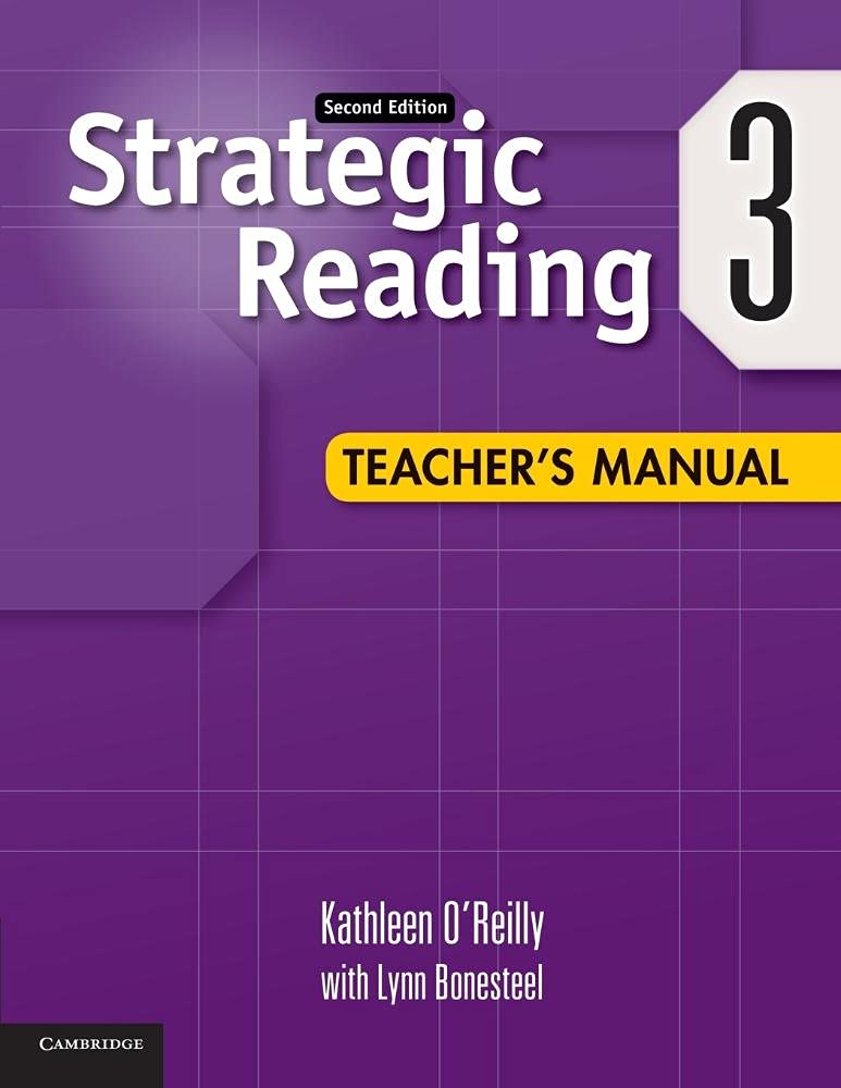 Strategic Reading Level 3 Teacher's Manual - 9780521281164