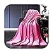 Who-care Coperta morbida in flanella rossa su divano letto aereo viaggi plaid per adulti casa tessile tinta unita coperta da viaggio 43-3-180 cm x 200 cm