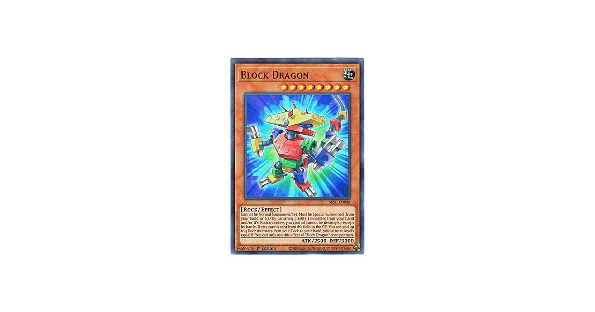 Amazon.co.jp: 遊戯王 英語版 SESL-EN038 Block Dragon ブロック
