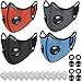 Produktbild Staubmaske Fahrrad Maske Feinstaubmaske PM2.5 Feinstaubmaske mit Aktivkohlefilter für Motorrad Radsport Training Running Radfahren SkiSchwarz