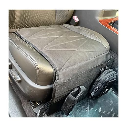 Oiloda Concealed Car Seat Carry Holster Gun Mount Pistol Holder Handgun Pocket Tactical Molle Vehicle Seat Mattress Universal Seat Cover with Bag for Most of The Cars and Truck SUV