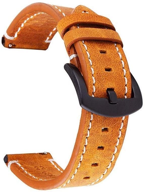 Bracelet de montre en cuir véritable rétro pour remplacer un bracelet usé