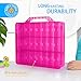 Bins & Things Toys Organizer Storage Case with 48 Compartments Compatible with LOL Surprise Dolls, Organiser for Toys, LPS Figures, Shopkins and Calico Critters for Kids