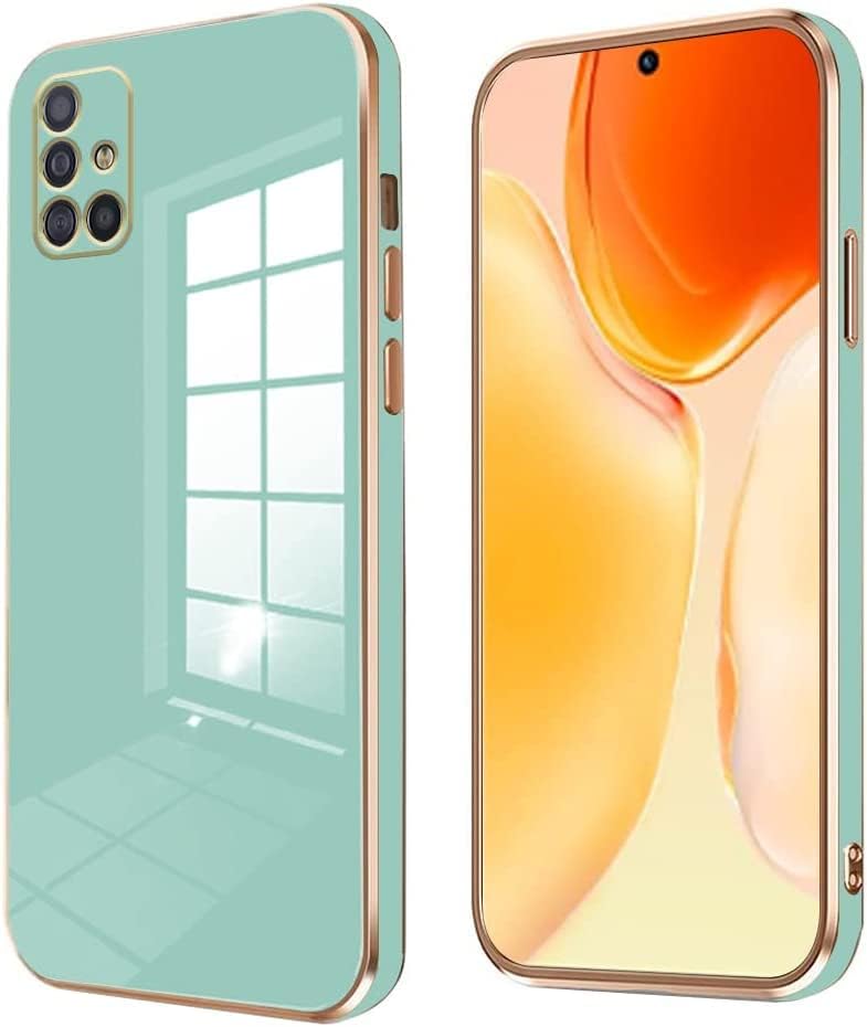 Apurb Store for Samsung Galaxy M51 Luxury Square Plating Case Solid Color Soft Silicone Back Cover for Samsung Galaxy M51 (Mint) (B0CBVWTFXV) Amazon Price History, Amazon Price Tracker
