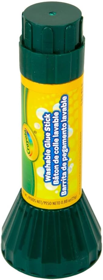 Crayola Washable Glue Stick, 0.88 oz, Dries Clear, Pack of 12