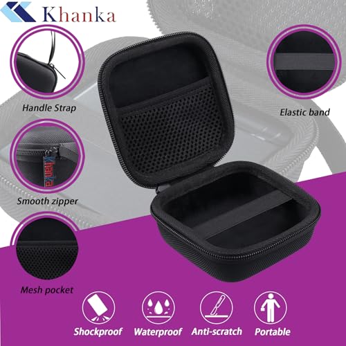 Khanka Hard Carrying Case for Anbernic RG35XXSP Retro Handheld Game Console,Storage Cover with 1 HDMI Adapter,1 Screen Protector,RG35XXSP Game Console Not Included. (Black) - Image 2