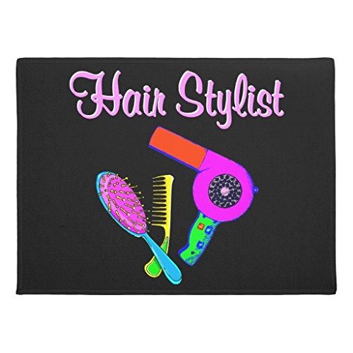 DAZZLING HAIR STYLIST TEES AND GIFTS DOORMAT Floor Mat Rug Inside Rubber Doormat 23.6''(L) x 15.7''(W)