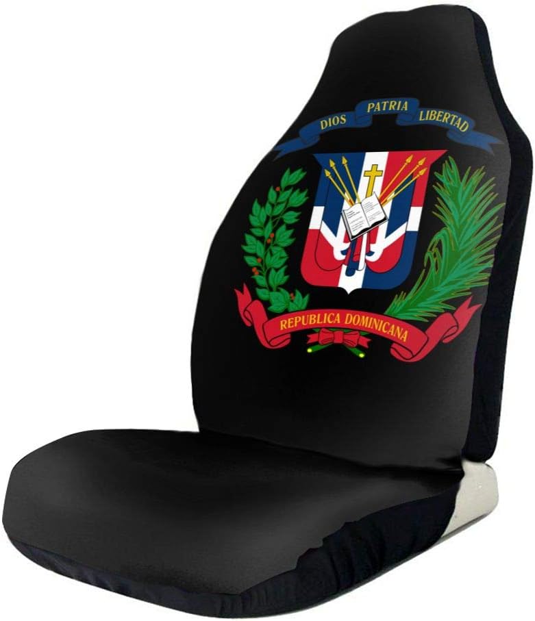 "N/A" Dominican Republic Flag Front Seat Covers 1pcs/2pcs
