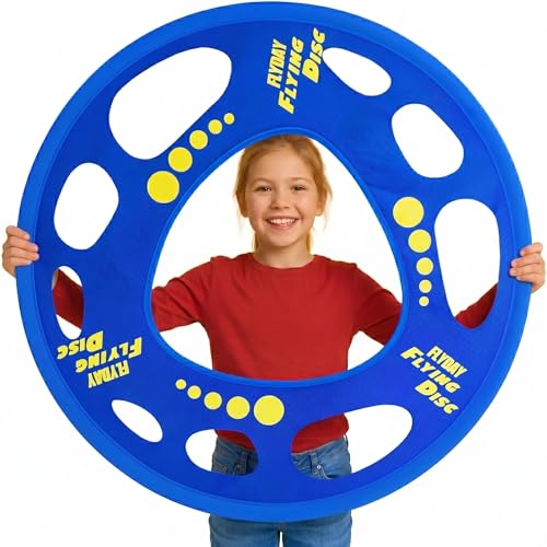 Giant Flying Disc Soft Foldable & Floats in Air - Encourage Outdoor Play & Family Fun - Great for Kids Parent-Child Interaction and School Activities (27 Inch)
