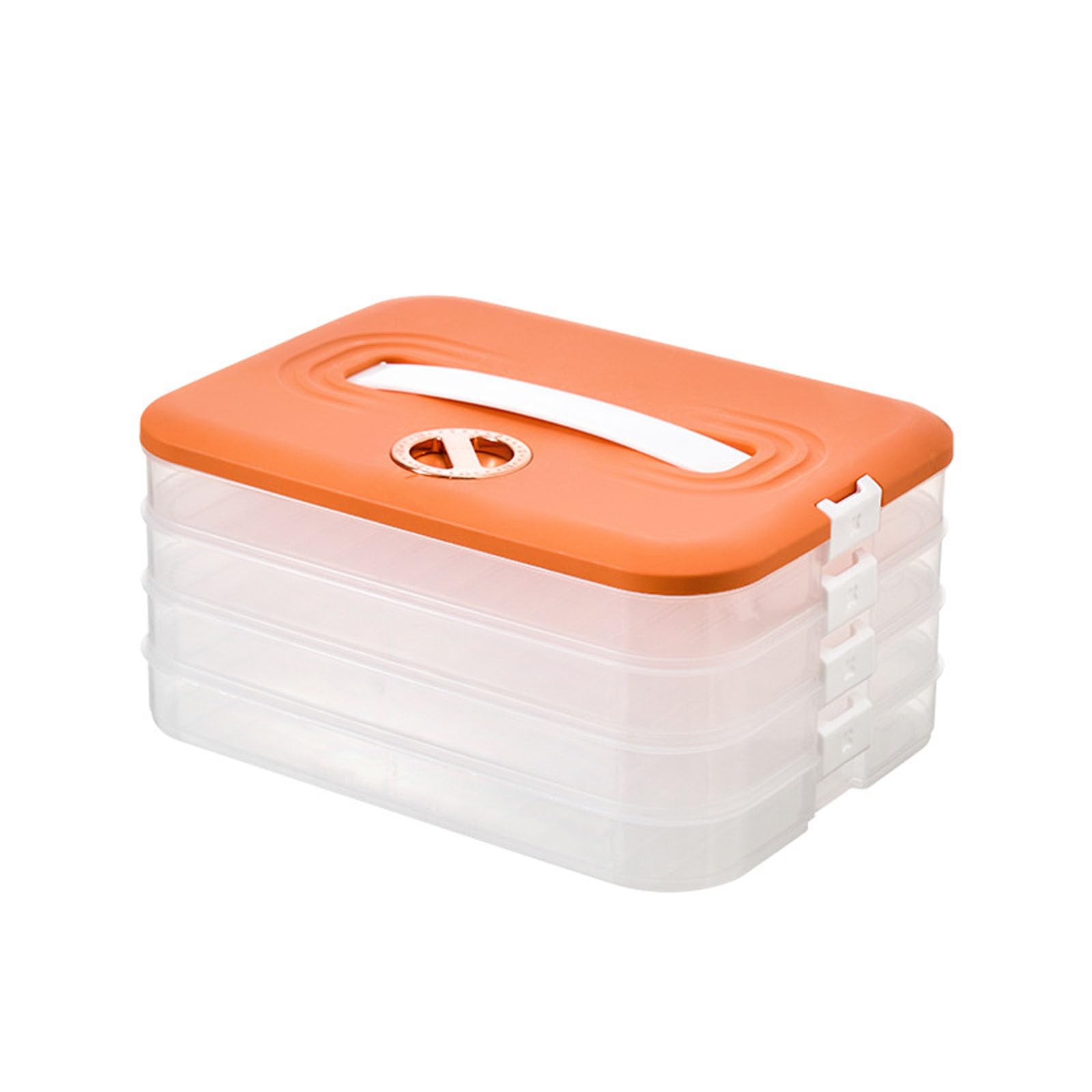 Jazuaiao Time Recoder Cookie Carriers Food Storage Box Multilayer Stackable Container