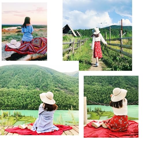 Sombrero de sol para mujer tipo bucket con amplia ala miniatura 5