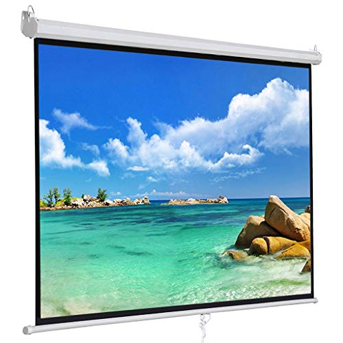 Pantalla Manual Retráctil para Proyector 120 Pulgadas 4:3