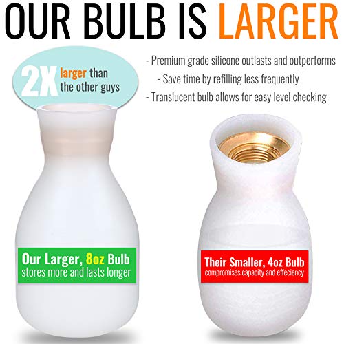Bizzy One Pest Control Powder Duster/Larger 8Oz Diatomaceous Earth Bulb Duster/Powder Applicator/Garden Applicator/Bulb For Indoor And Outdoor Eco-Safe Bug Treatment thumb #2