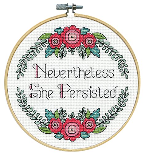 Image of Design Works Crafts Janlynn Counted Cross Stitch Kit, Persist