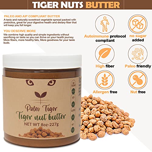 1. PALEO TIGER | ORIGINAL Tiger Nut Butter | AIP and Paleo Compliant
2. PALEO TIGER | CRUNCHY Tiger Nut Butter | AIP and Paleo Compliant