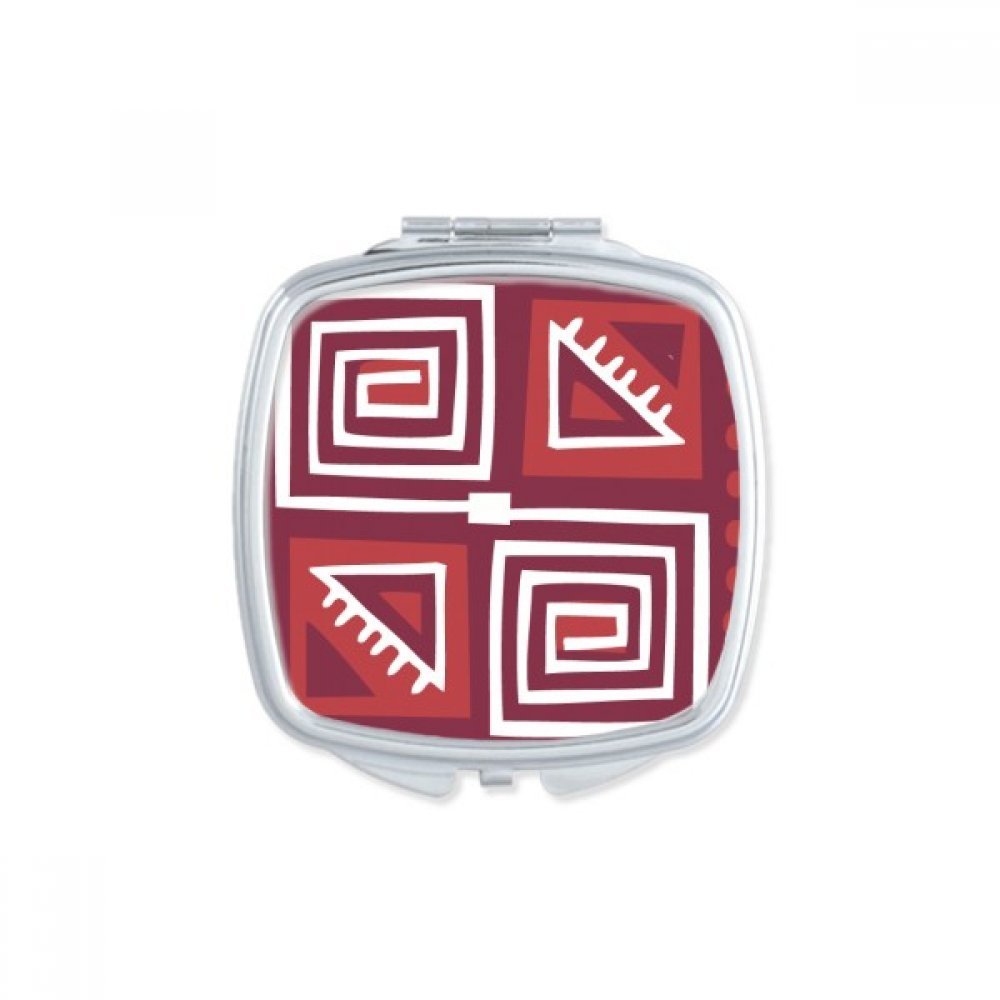 Miroir Compact Vin Rouge Mexique Totems un Petit Cadeau Mignon et Utile pour Femme