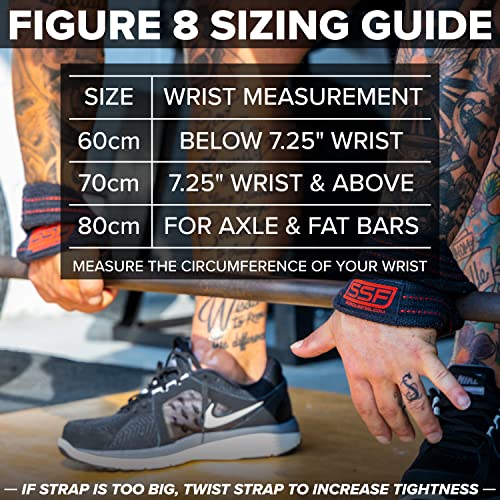 Image of Serious Steel Fitness Serious Steel Fitness Figure 8 Straps | Deadlift Straps |Lifting Straps (70 cm)