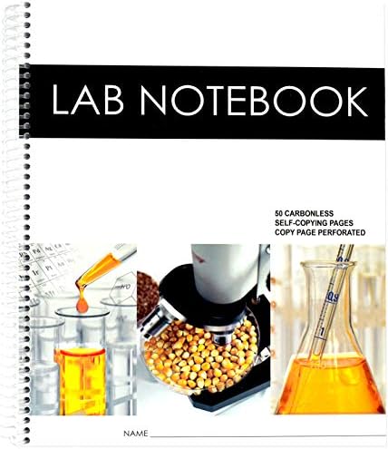 Lab Notebook 50 Carbonless Pages Spiral Bound (Copy Page Perforated)
