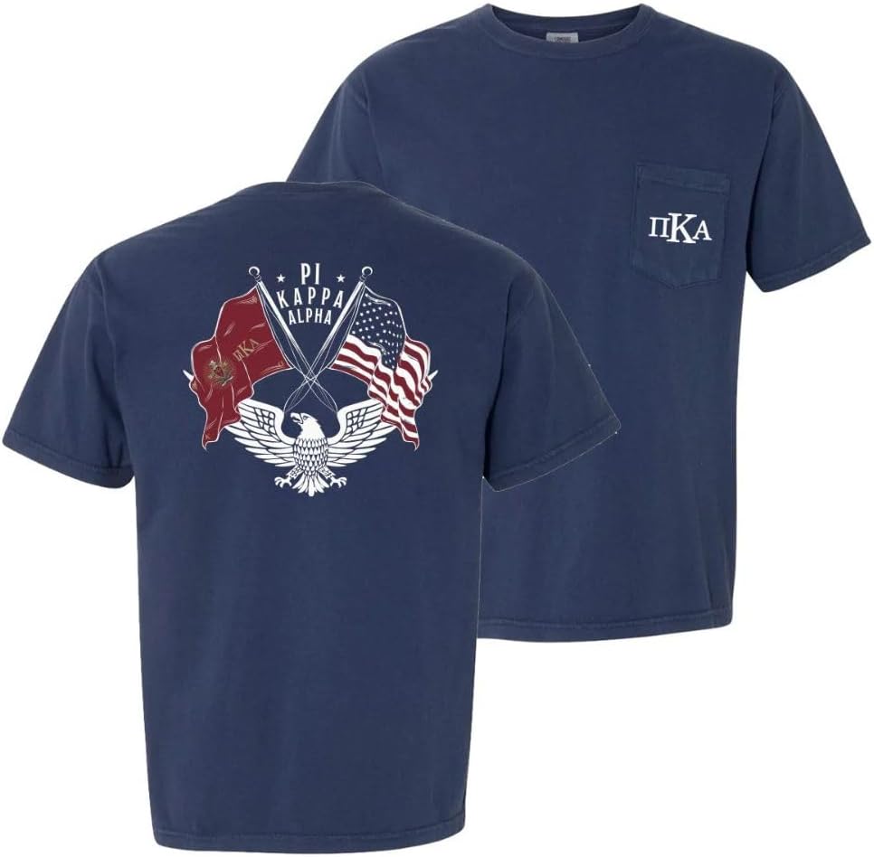 Pike Comfort Colors Navy Patriot tee