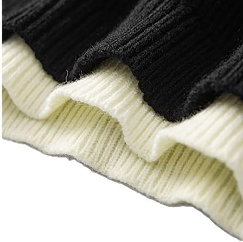 Men's Two-in-One Knit Sweater Y2K Fashion Thermal Winter Pullover Soft Anti-Pilling Casual Wear - Image 6