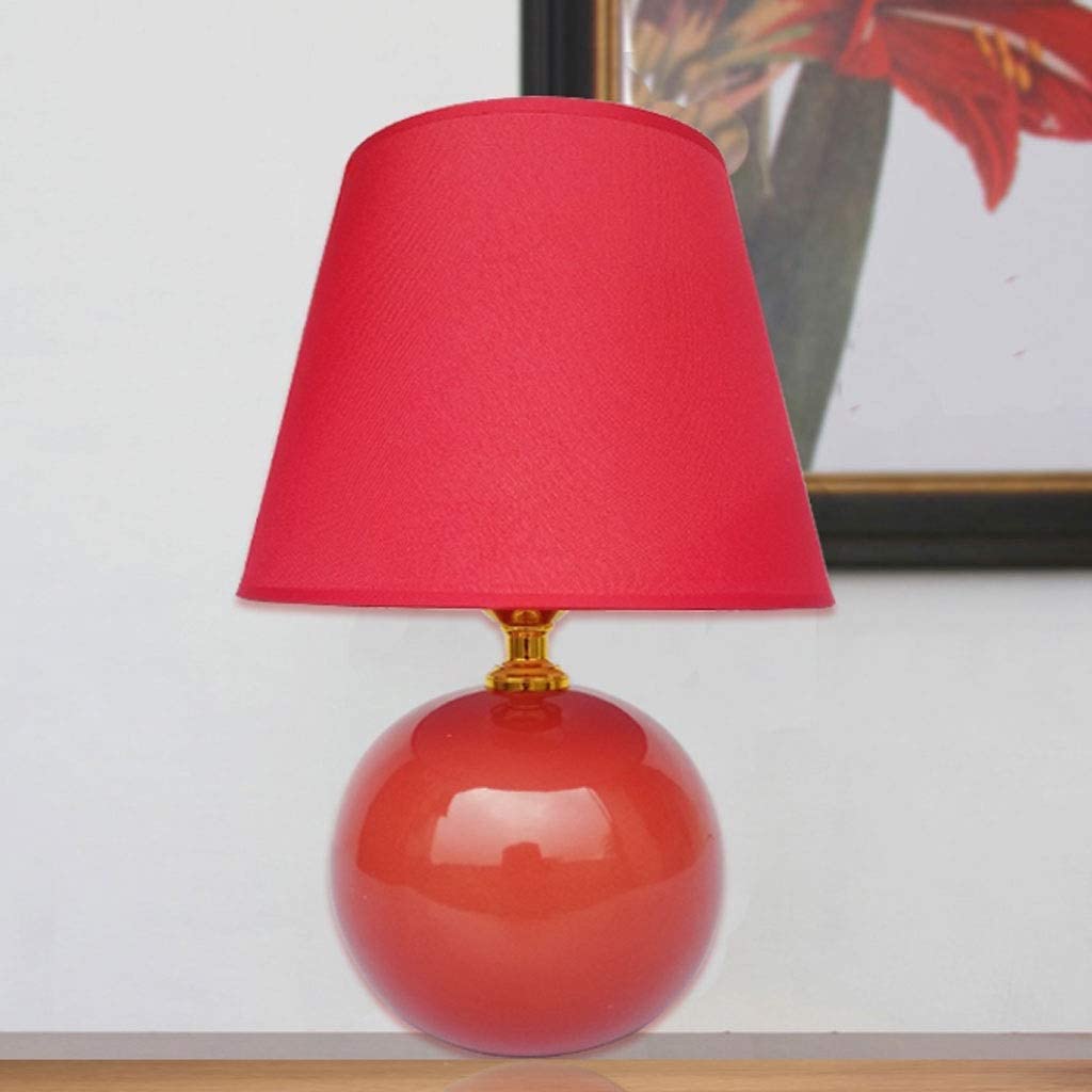 Lampada da Tavolo Comodino Lampada Da Comodino Lampada Da Camera Da Letto In Ceramica Semplice Nordica Paralume In Tessuto Dimmerabile Comodino Lampada Da Scrivania Soggiorno Camera Da Letto Lampada d