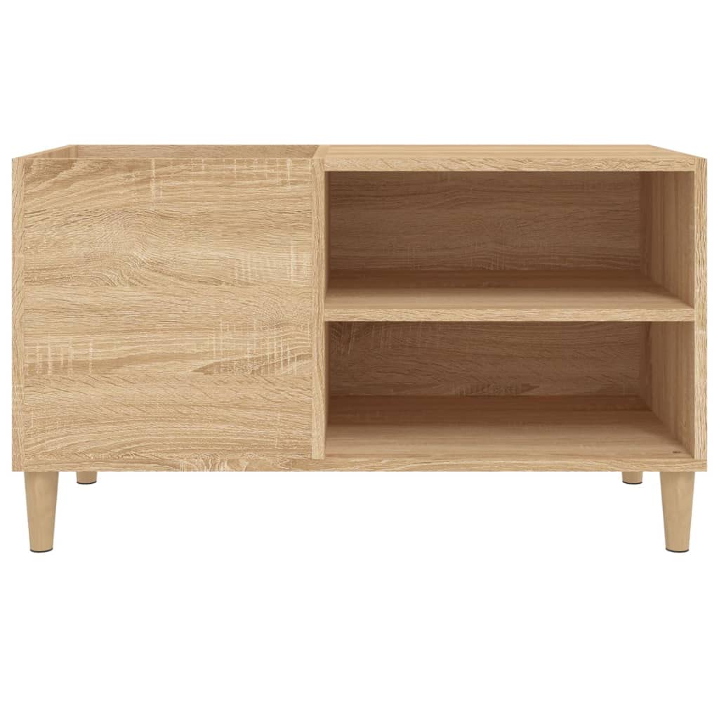LP nizer - Supporto per giradischi in legno ingegnerizzato con ripiani aperti, tavolo d'accento per soggiorno e camera da letto, LP nizer