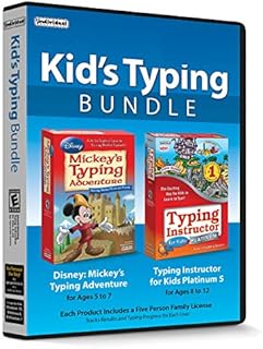 Kid's Typing Bundle - Includes Two Software Typing Programs to Teach Kids How to Type with Mickey Mouse & Friends or on Typer Island - CD/PC