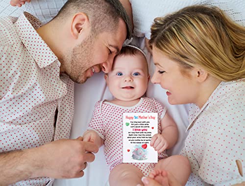 Facraft Happy First Mothers Day Cards For Mom Mother Wife 1St Mothers Day Gifts From Baby Boy Girl Mothers Day Greeting Card For First Time Mom Mother To Be Mothers Day Gifts Card With Envelope #TOP3
