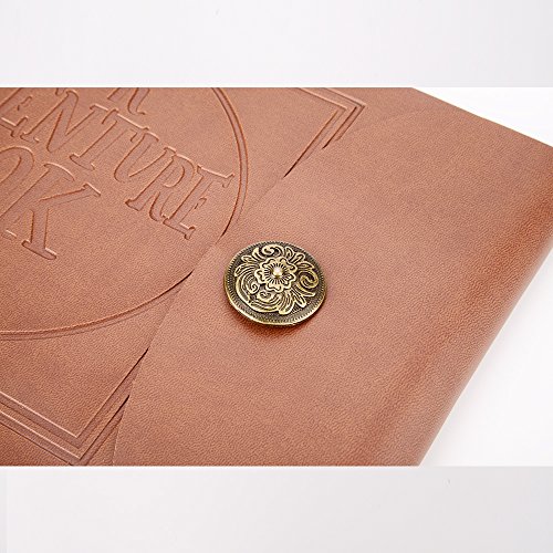 Xytmy 4X6 Photo Album Scrapbook Large Self Adhesive Paper 80 Pages - Leather Our Adventure Book - Great For Baby Shower Honeymoon Wedding Love Gift With Box And Accessory Kit #TOP4