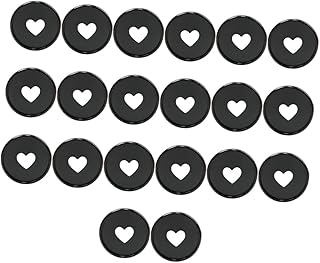 TEHAUX 40 Peças Fichário De Buraco De Cogumelo Coração Discos De Encadernação De Livro Chaveiros Em Massa Disco Encadernado Planejador Fichário Fichário Fichário Fichário Solto Fichário