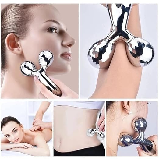 Manual 3D Massager Roller 360 Rotate Face Full Body Shape Skin Lifting Wrinkle Remover Facial Massage | Face Roller For Glowing Skin Relaxation Tool | Body Massage_Tool Manual 3D Massager Roller 360 Rotate Face Full Body Shape Skin Lifting Wrinkle Remover Facial Massage | Face Roller For Glowing Skin Relaxation Tool | Body Massage_Tool