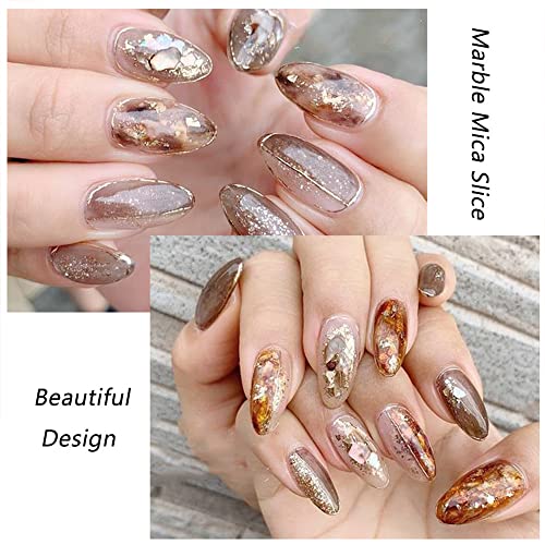 2 Boxs Abalone Shell 3D Irregular Fragment Texture Natural Sea Colorful Paillettes Shell Gel Flakes Slider Shimmer Pearl Nail Art Decorations Accessory Manicure #TOP2