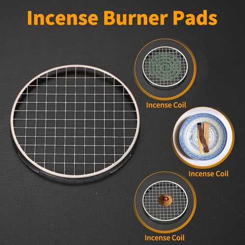Support à encens en acier inoxydable : grille de brûleur durable 7cm - 4