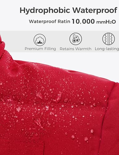 Image of Wantdo Men's Hooded Winter Coat Warm Puffer Jacket Thicken Cotton Coat with Removable Hood | Waterproof 10000mm,Removable hood,Windproof,Outside work,Gift for son /teen boy,Machine wash,Quilted