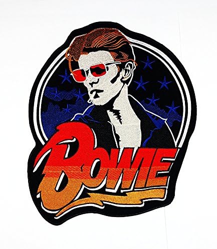 XXL BIG David Bowie Music patch Band Heavy Metal Punk Rock symbol rockers jacket vest large Embroidered Iron on Hat Hoodie Backpack Ideal for Birthday Gift