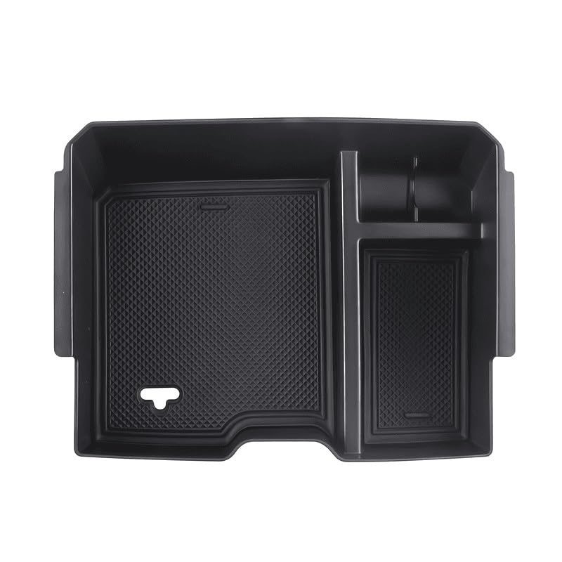Armrest Box Storage Tray Organizer Compatible with New Ranger Everest 2023 2024 2025(Manual brake)