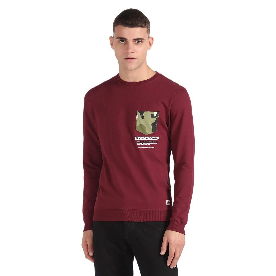 flying machine Men's Regular Fit Sweatshirt| Printed-picture-17